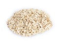 Heap of oat flackes Royalty Free Stock Photo