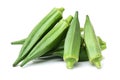 A heap of okra or ladies fingers