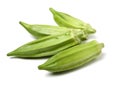 A heap of okra or ladies fingers