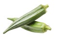 A heap of okra or ladies fingersdies fingers