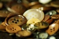 Lots of old buttons for fashion