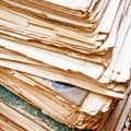 Heap of old papers Royalty Free Stock Photo