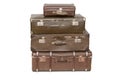 Heap of old suitcases