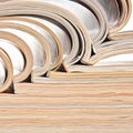 Heap of open magazines Royalty Free Stock Photo
