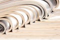 Heap of open magazines Royalty Free Stock Photo