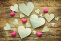Heap of paper cut heart Royalty Free Stock Photo
