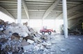 Heap Of Paper Waste At Recycling Plant