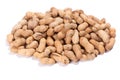 Heap of peanuts on white background Royalty Free Stock Photo