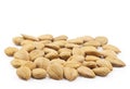 Heap of peeled almond nuts Royalty Free Stock Photo