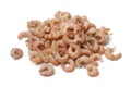 Heap of peeled brown shrimps Royalty Free Stock Photo