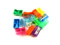 Heap of pencil sharpeners Royalty Free Stock Photo