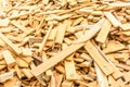 Heap of pieces of wood