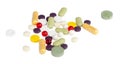 Heap pills Royalty Free Stock Photo