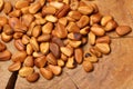 Heap of pine nut close up Royalty Free Stock Photo