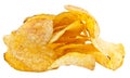 Heap of potatoe chips Royalty Free Stock Photo