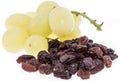 Heap of Raisins isolated on white Royalty Free Stock Photo