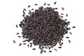 Heap of raw black venere rice