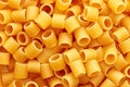Heap of raw ditalini pasta Royalty Free Stock Photo