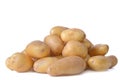 Group of potatoes islated on white background