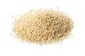 Heap of raw, uncooked quinoa seed