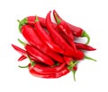 Heap of red chili peppers Royalty Free Stock Photo