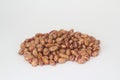 The heap of the red kidney beans isolated on a white background.