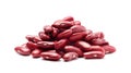 Heap of red kidney beans isolated