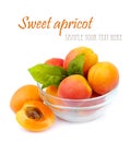 Heap ripe apricot