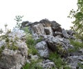 Heap of rocks on a wild landscape in Mount Lebanon