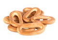 Heap of rubicund bagels Royalty Free Stock Photo