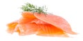 Heap of Salmon on white Royalty Free Stock Photo