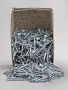 Heap of Silver Concrete nails