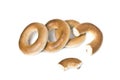 Heap of small bagels Royalty Free Stock Photo