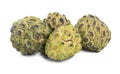 Heap of Sweet And Healthy Fruit Custard Apple on White Background