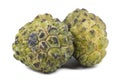 Heap of Sweet And Healthy Fruit Custard Apple on White Background
