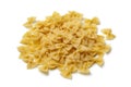 Heap of traditional Italian farfalle