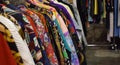 Heap of vintage clothes