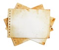 Vintage style note pages