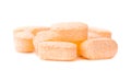 Heap of Vitamin C tablets Royalty Free Stock Photo