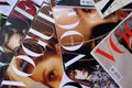 Heap of Vogue Italia fashion magazines