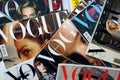 Heap of Vogue Italia fashion magazines