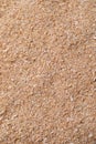Heap of wheat bran as background, top view Royalty Free Stock Photo