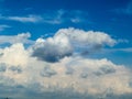 Heap white cloud blue sky Royalty Free Stock Photo
