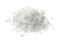 Heap of white salt flakes