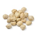 Heap of whole kukui nuts close up Royalty Free Stock Photo