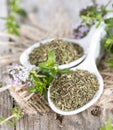 Heap of Winter Savory Royalty Free Stock Photo