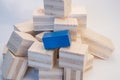 Heap of wooden cubes Royalty Free Stock Photo