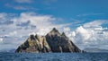 Heaped mountain peaks of Little Skellig island, habitat of Gannets