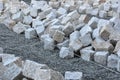Heaps of cobblestones Royalty Free Stock Photo