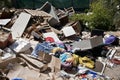 Heaps household rubbish dumped refuse